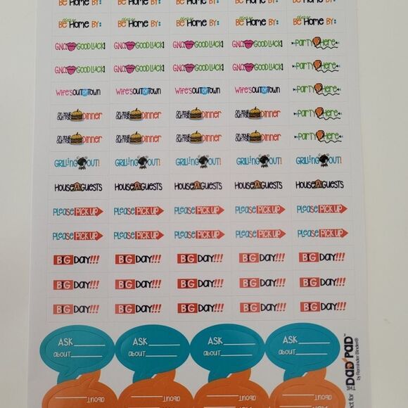 Note Pad Stickers Bundle of 2 Dad Pad Reminders #0364 - Picture 6 of 9